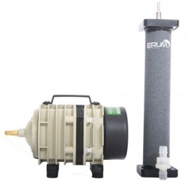 Zestaw do napowietrzania: dmuchawa Hailea ACO-318 i dyfuzor cylindrowy Hi-Oxygen 220x40 mm
