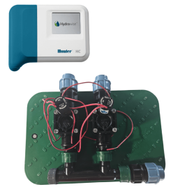 Zestaw zaworów Hunter do rozdzielacza 2-strefowego ze sterownikiem Hydrawise HC601