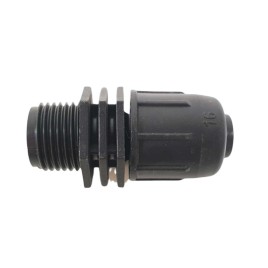 Adapter PP do rury LDPE zacisk / gwint zewnętrzny 16mm x ½”