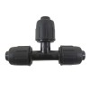 Trójnik PP 90° do rury LDPE z zaciskami 16mm x 16mm x 16mm