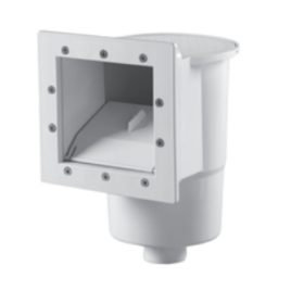 Standardowy biały skimmer ścienny 151 x 143mm
