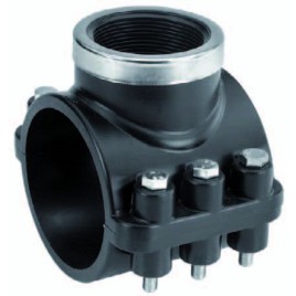 Siodło zaciskowe 160 mm x 1½" z gwintem wewnętrznym, z pierścieniem wzmacniającym ze stali nierdzewnej